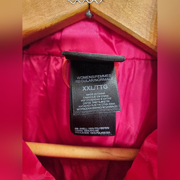 The north face pink quilter puffer jacket coat womens size XXL - Picture 3 of 8